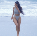 Kim Kardashian Ant Body Fake Ass Bikini on the Beach