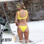 Rita Ora Ass and Tits in Yellow Bikini