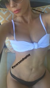 Sarah Hyland Tits in a White Bikini 1