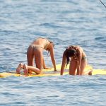 Sophie and Sistine Stallone and Jennifer Flavin Bikini on the Water