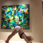 Britney Spears Yoga In Tight White Shorts and a Bra