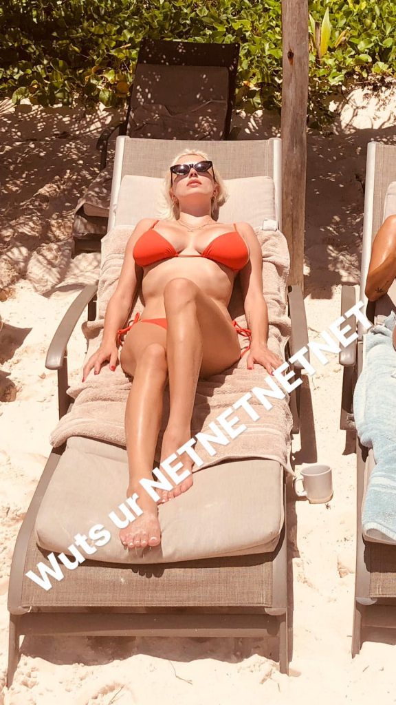 Caroline Vreeland Big Fat TIts and Gunt Red Bikini