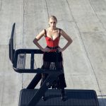 Elsa Hosk Slutty Tits Out for Fashion Photoshoot