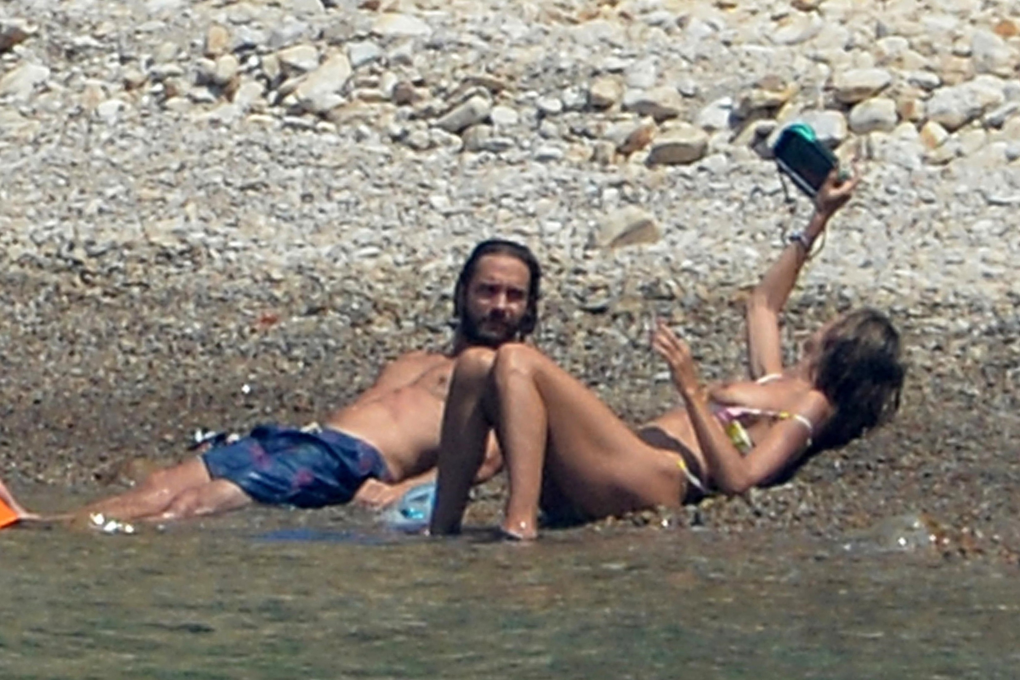 Heidi Klum Topless on a Beach in a Bikini DrunkenStepFather