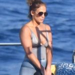 Jennifer Lopez Hard Nipples and Ass in Leggings on a Yacht