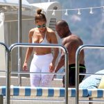 Jennifer Lopez Slutty TIts White Bikini