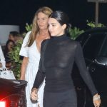 Kendall Jenner Nipples See Through Shirt with Caitlyn Jenner