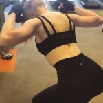Madelaine Petsch Ass in Tight Black Leggings Fitness Erotica