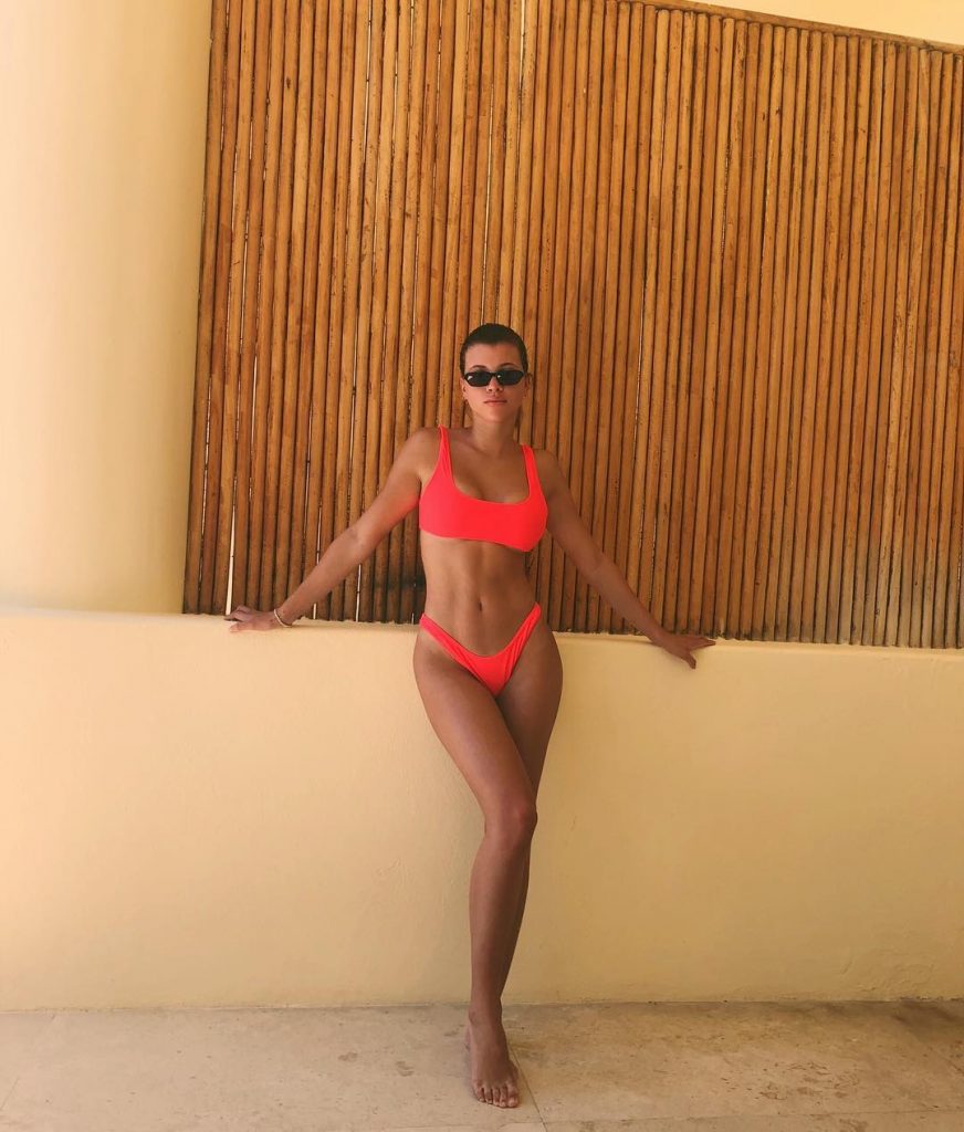 Sofia Richie Tits and Ass Turn 20 Red Bikini