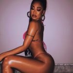 Angelina Ang Instagram Thot Oiled Up Fake Tits Pink Bikini