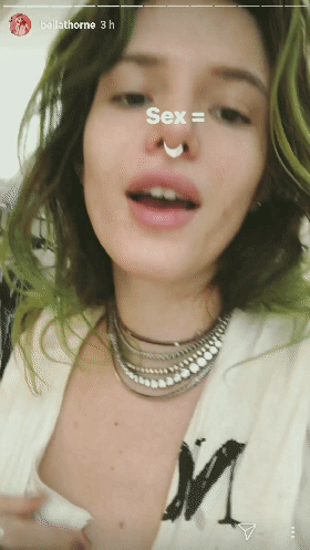 Bella Thorne Tits Out Ripped Shirt after Sex