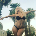 Courtney Stodden Big Fake Tits Black Bra Panties