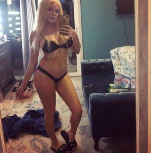 Courtney Stodden Big Tits Black Bra Panties