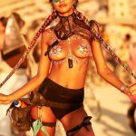 Lais Ribeiro TIts Out for Burning Man