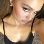 Lily Rose Depp Instagram Erotica Tits Nipples Black Top