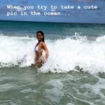 Olivia Munn Gunt White Bikini Getting Wet Bit Tits