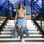 lourdes leon tits out for fashion week