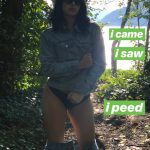 Cami Mendes Pee Erotica Pants Down Black Panties