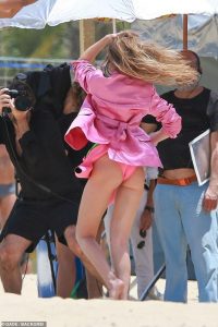 Gigi Hadid Ass in Pink Panties