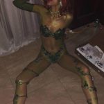 Halsey Slutty Poison Ivy Halloween Costume Thong Green