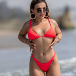 Hana Giraldo Big Tits Tiny Red Bikini