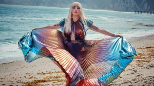 Lady Gaga Tits Out for Fashion in Elle Magazine