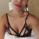 Nadine Velazquez big tits black bra