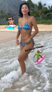 Nicole Scherzinger Booty Bikini Getting Wet