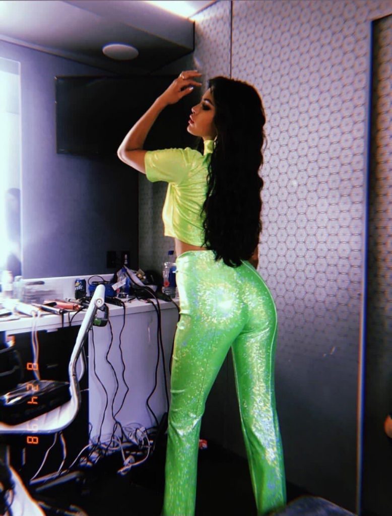 Selena Gomez Ass Tight Green Pants