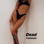 Bella Hadid Anorexia Inso for Instagram Bra and Panties