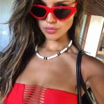 Eiza Gonzalez Tits Red Bikini