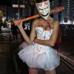 Josephine Skriver Slutty Purge Costume Halloween