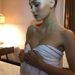 Lily Rose Dep Tits in a Towel