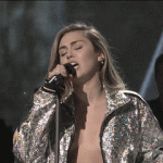 Miley Cyrus Braless Tits Out