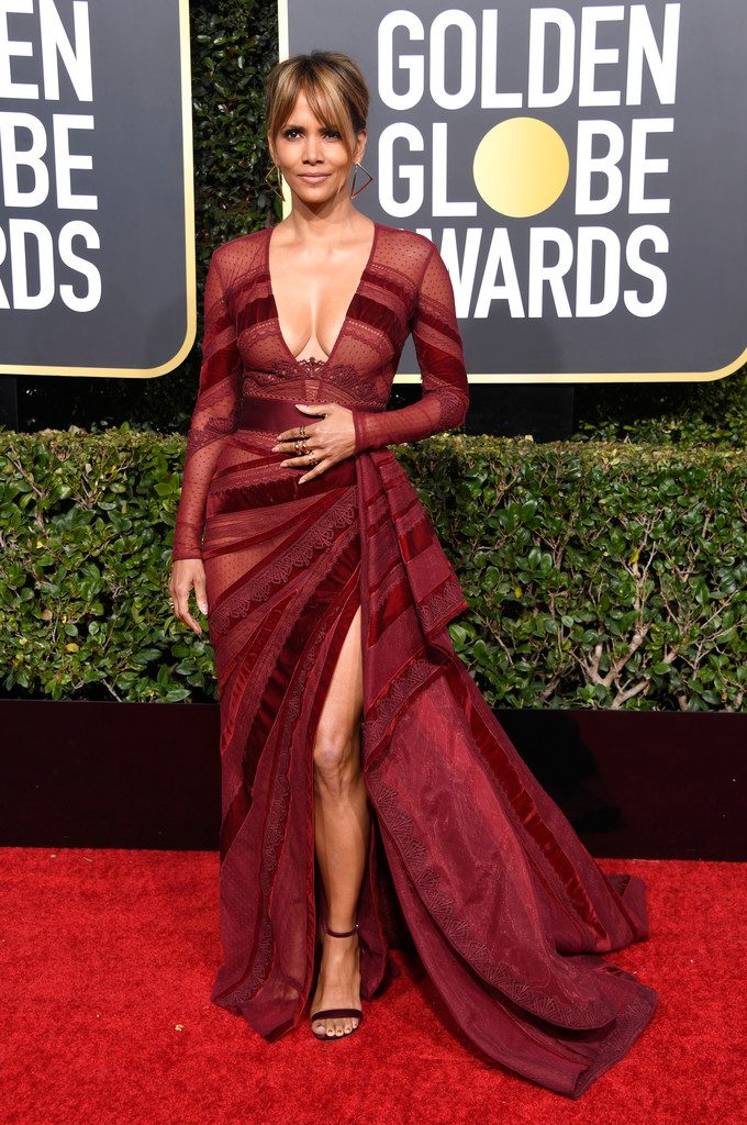 Golden Globes Halle Berry Tits See Through
