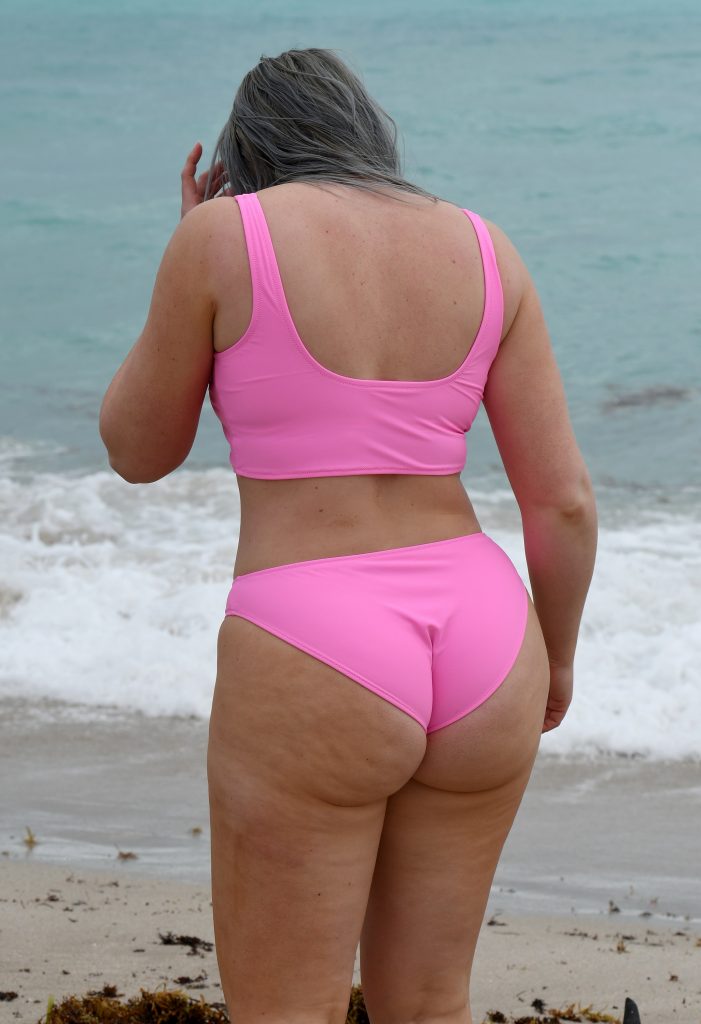 Iskra Lawrence Fat Ass Tight Pink Bikini