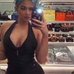 Kylie Jenner Big Fake Tits in Black Face