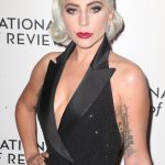 Lady Gaga Flat Mangled Tits Low Cut Dress