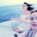 Lindsay Lohan Nipples Slip White Dress