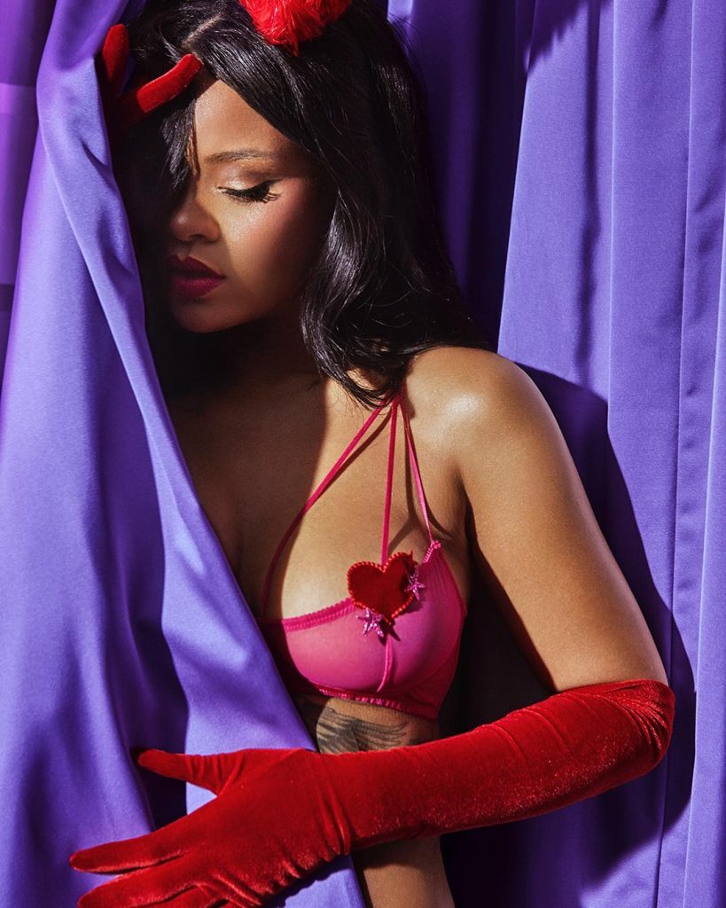 Rihanna Red BRa Fenty