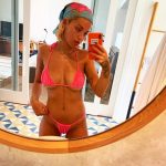 Rita Ora Pink Bikini Pussy Print Big Tits