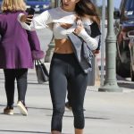 Camila Morrone Sports Bra Tight Leggings