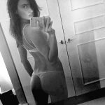 Irina Shayk Thong Mirror Selfie