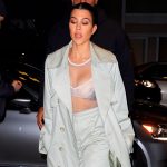 Kourtney Kardashian Nipples See Through Bra