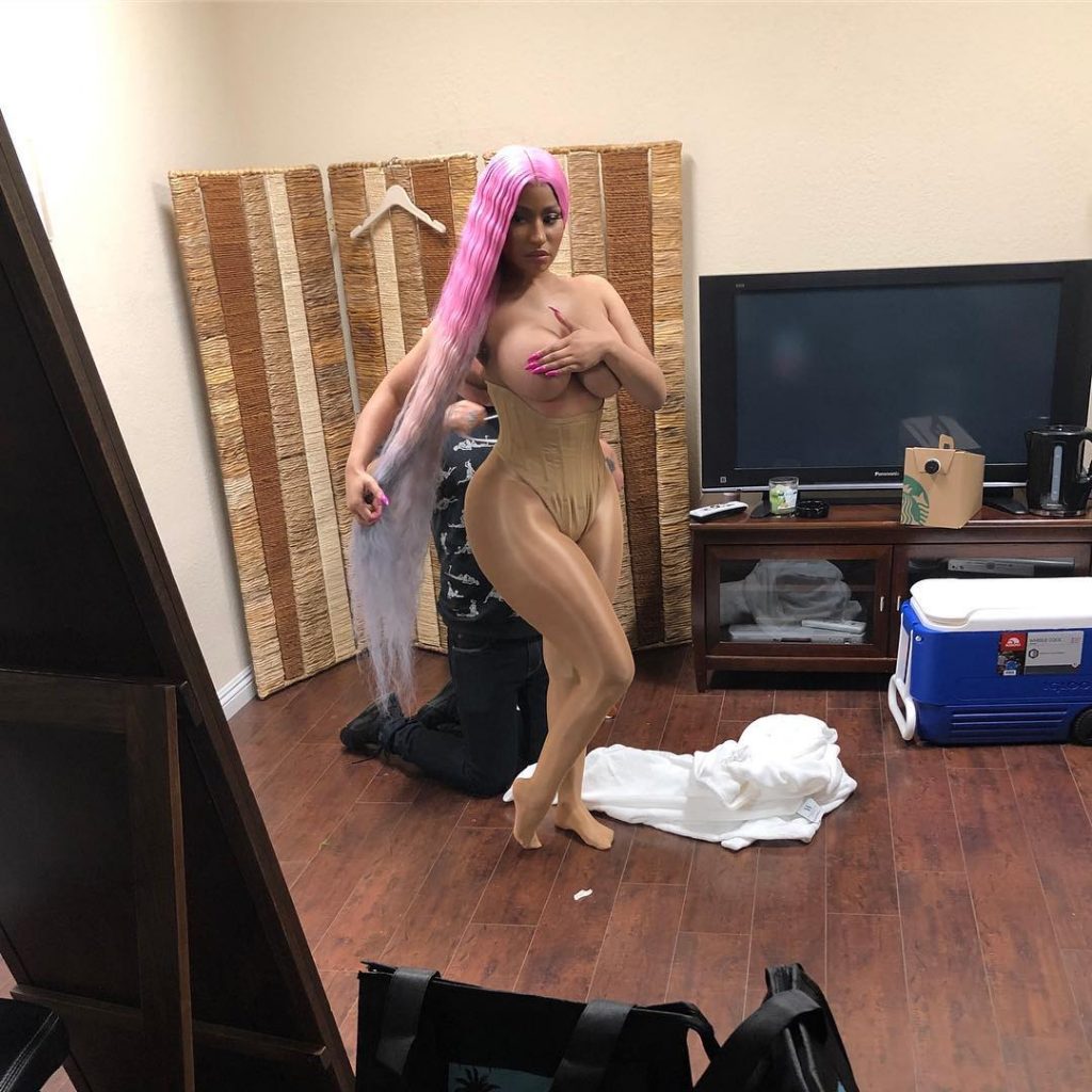 Nicki Minaj Cartoon Tits Topless
