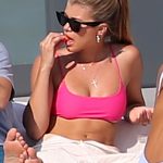 Sofia Richie Tits Pink Bikini