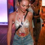 Candice Swanepoel Tits Out for Carnival