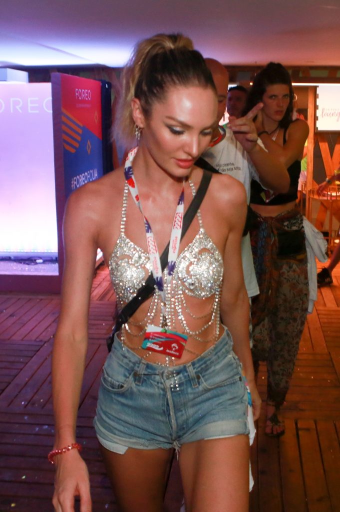 Candice Swanepoel Tits Out for Carnival