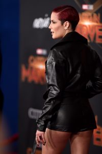Halsey Ass Out at Movie Premiere