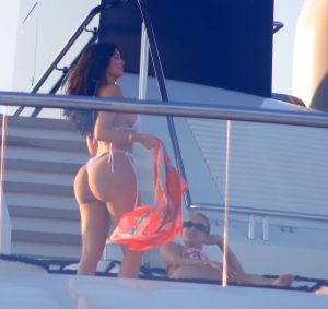Kylie Jenner Fake TIts Ass Thong